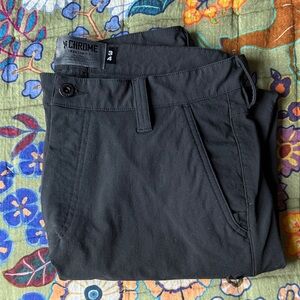 Chrome Industries Men’s Brannan Pant, Black Chino Style Cycling Pants